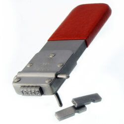 Numberall Model 22. Model 22 is an economical holder for all light-duty, handheld marking tasks. Numberall’s standard super quality steel type, up to a maximum of 5/32″ characters, may be used.