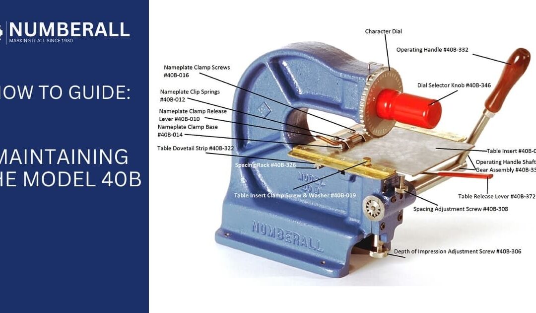 Spare Parts & Maintenance for Model 40B