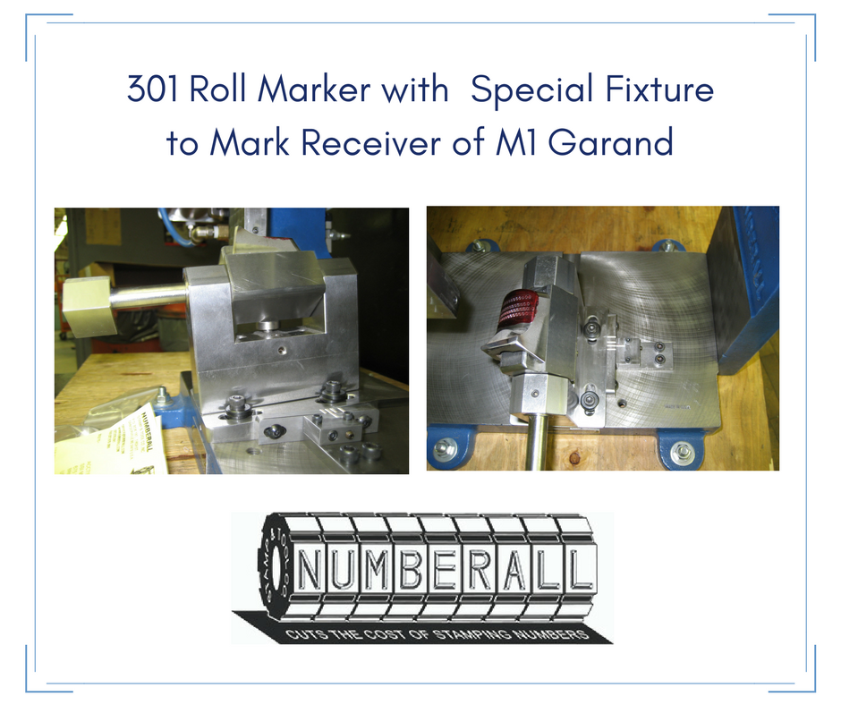 301 Roll Marking with Special Fixture marking firearms