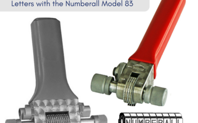 Marking Identification Numbers and Letters with the Numberall Model 83