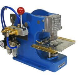 The Model 136A is our air-operated bench top press. These presses are designed to work in conjunction with our numbering machines for marking name plates and thin parts.