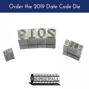Order the 2019 Date Code Die | Numberall Blog