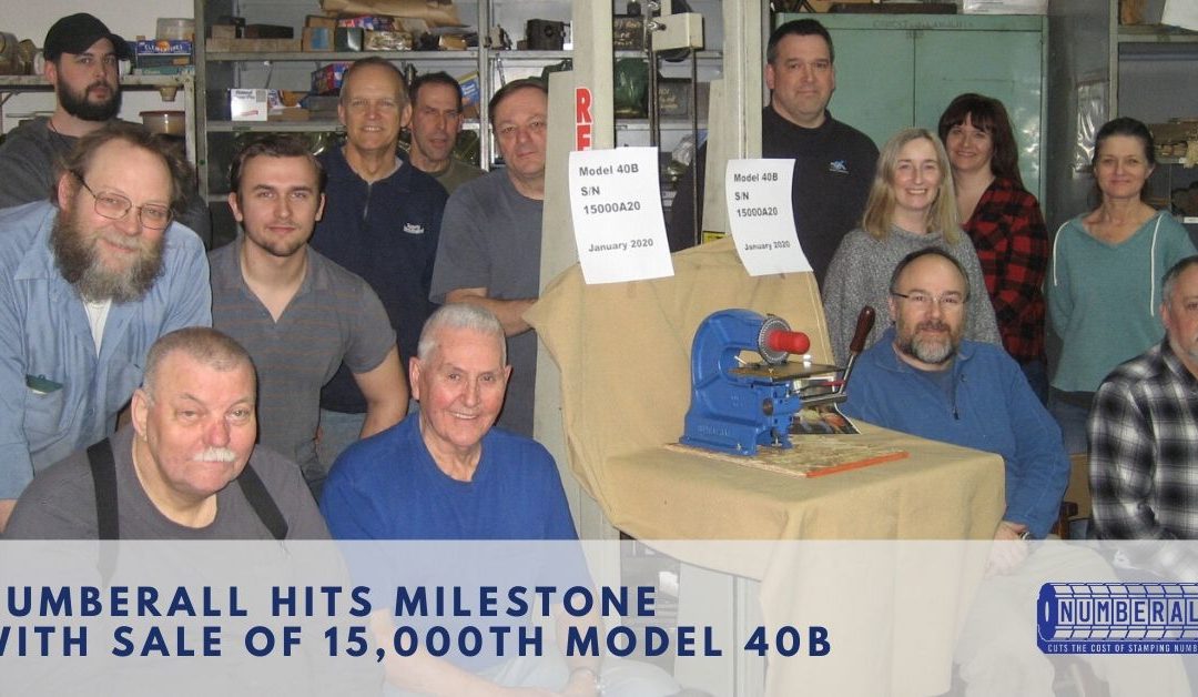 Numberall Hits Milestone with Sale of 15,000th Model 40B
