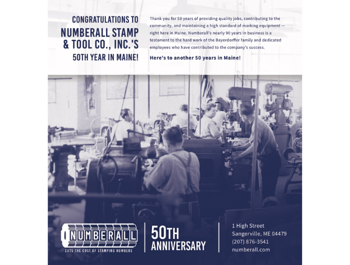 our history 50 years in maine Numberall History