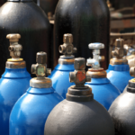 Close Up Gas Cylinders - Marking for Safety