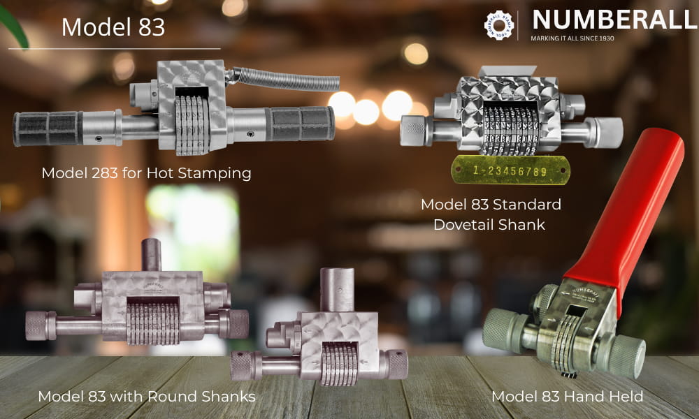 Marking Identification Numbers and Letters with the Numberall Model 83