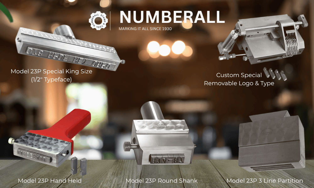 Model 23 Type Holders for Metal Marking (1) Numberall Stamp and Tool Co., Inc. Model 23 King